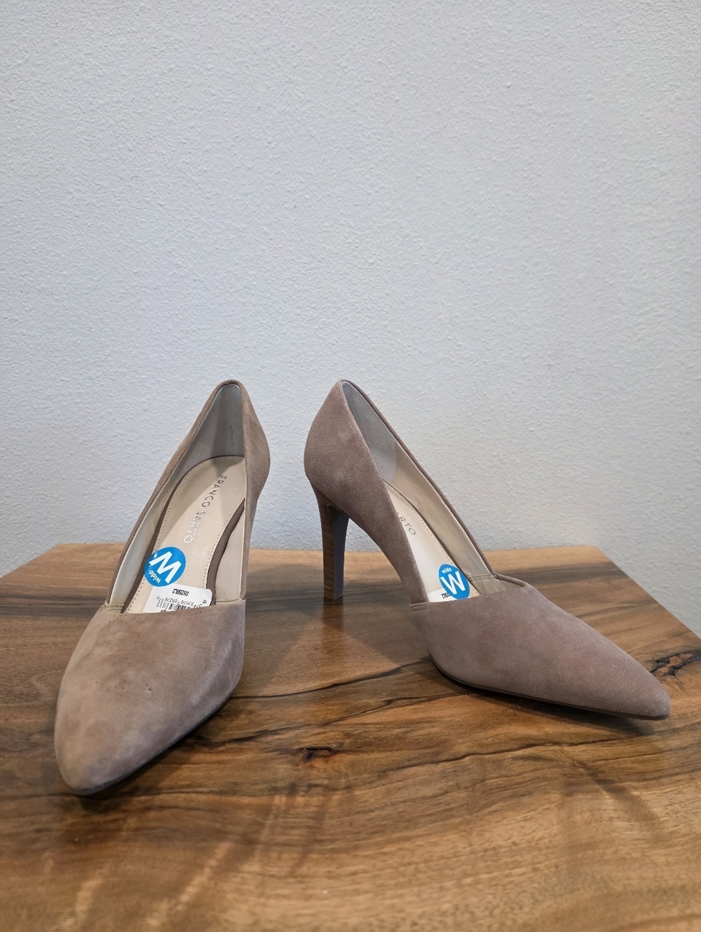 Franco Sarto Amara Mushroom Suede Heels -NWT